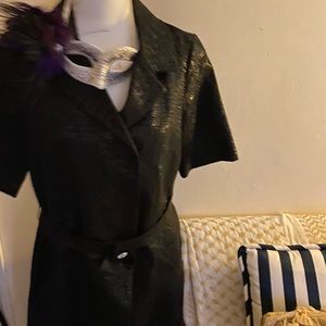 New Vera wang black jacket, with pockets and belt
